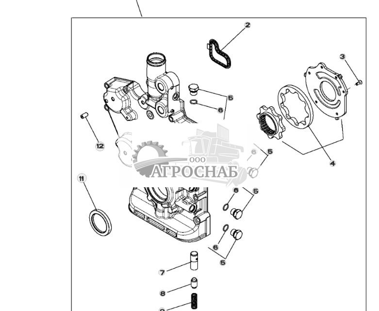 9901 (КОМПЛЕКТ КРЫШКИ РАСПРЕДЕЛИТЕЛЬНЫХ ШЕСТЕРЕН) - ST643 38.jpg